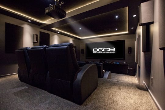 Terraced theatre room