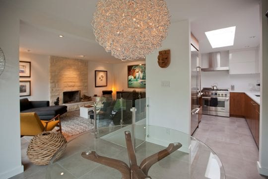 Interior renovation of kitchen