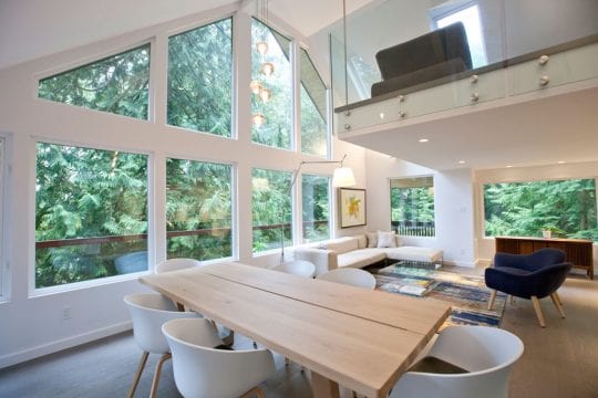 Glass reveals the greenery