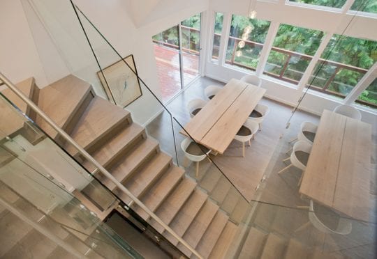 Twol tables because of the reflection