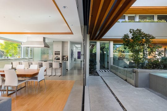 Modern custom built luxury home in North Vancouver by Barrett Group Custom Builders.