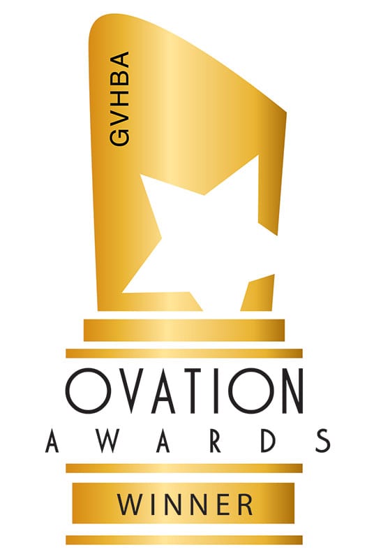 GVHBA Ovation Awards Winner Logo Ovation Award Winner Logo